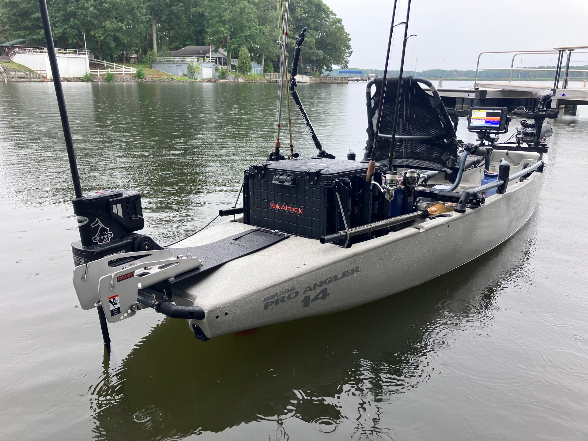 Hobie Pro Angler 14 Motor/Power Pole Combo Mount Hobie Pro Angler 14 Motor/Power Pole Combo Mount