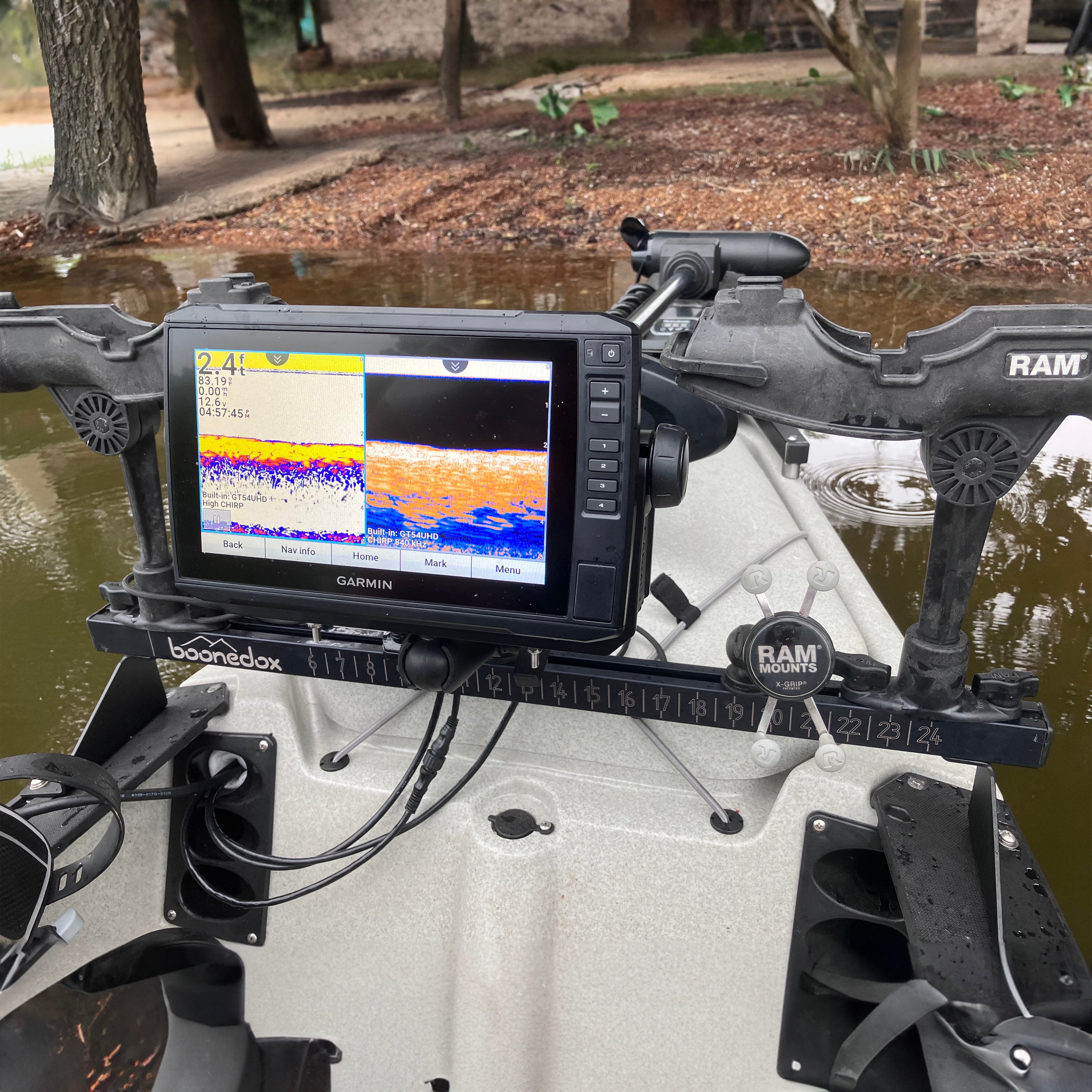 Angled Riser Pad Setup Angled Riser Kit for the Slotted Console | Fits Hobie Pro Angler – Boonedox