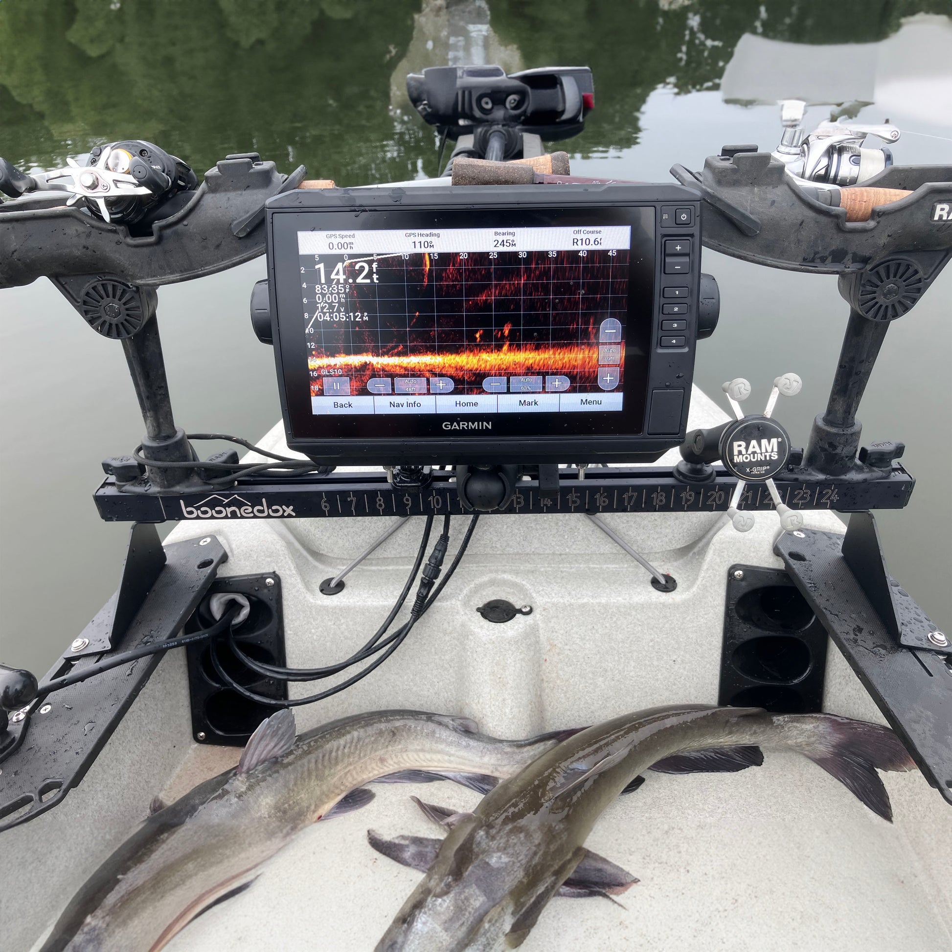 hobie tackle gear box pro angler Angled Riser Kit for the Slotted Console