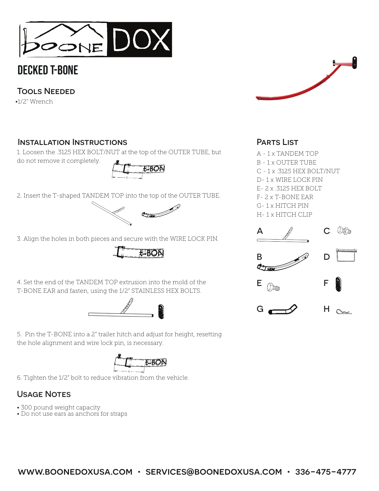 Decked T-Bone Truck Bed Extender